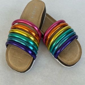 Girls Rainbow Sandals